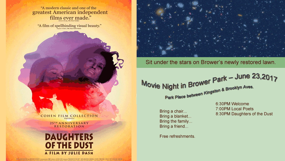 Movie Night in Brower Park June 23, 2017